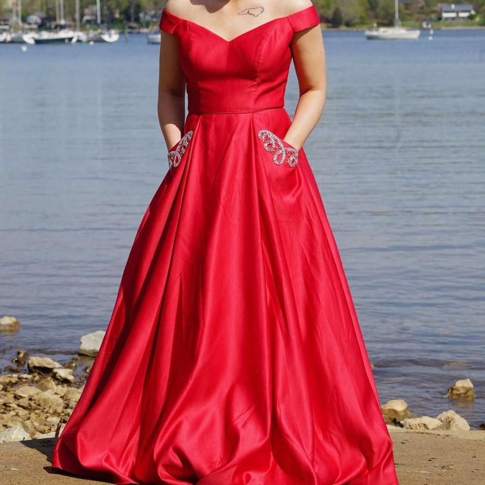 Red Prom Dress - Picture 2 of 3